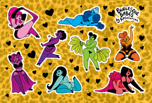 Burlesque Babes Sticker Sheet