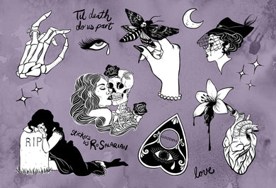 Gothic Romance Sticker Sheet