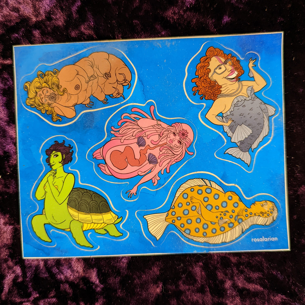 Strange Mermaid Sticker Sheet