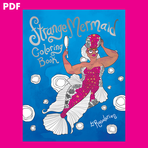 Strange Mermaid Coloring Book (ebook)